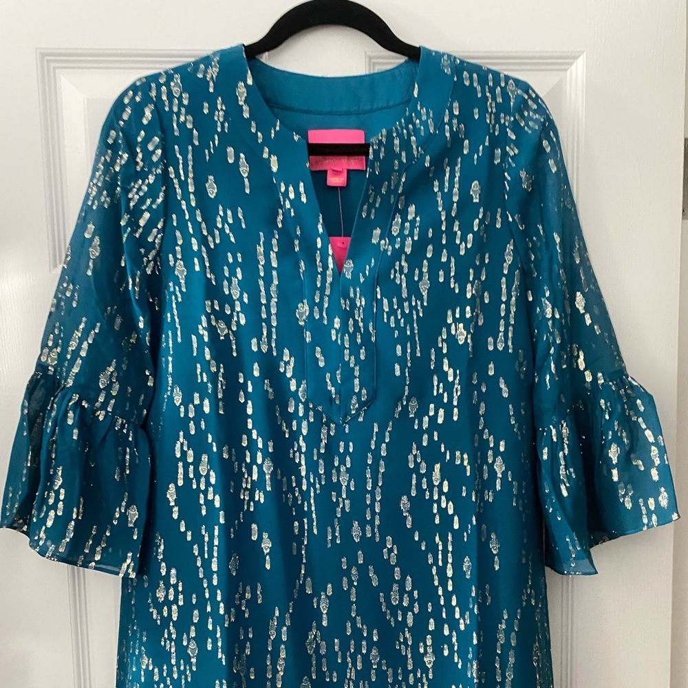 NWT Lilly Pulitzer Elenora Silk Dress Chiffon XS